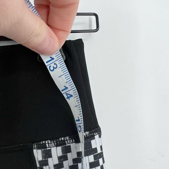 Gottex Women's Workout Pants Size Small Leggings Black White Phone Pocket Side c - Picture 12 of 12